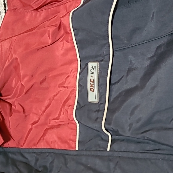 VINTAGE BKE-ICE NYLON REMOVABLE FLEECE LINING VARSATILE ZIP-SNAP HOODIE JACKET - Picture 3 of 16